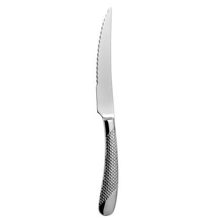 Couteau à steak Geometric - lame crantée - Lg 23,2 cm