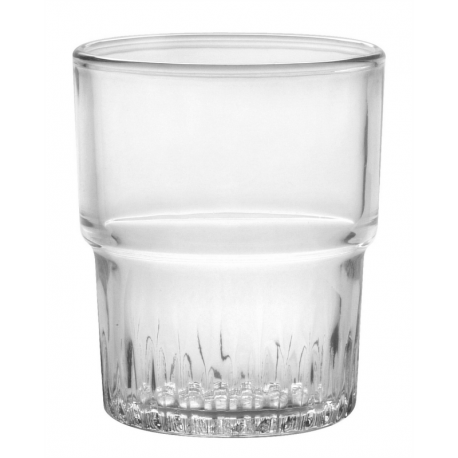 Gobelet empilable 20cl verre transparent diam. 7,1 x H.8,6 cm