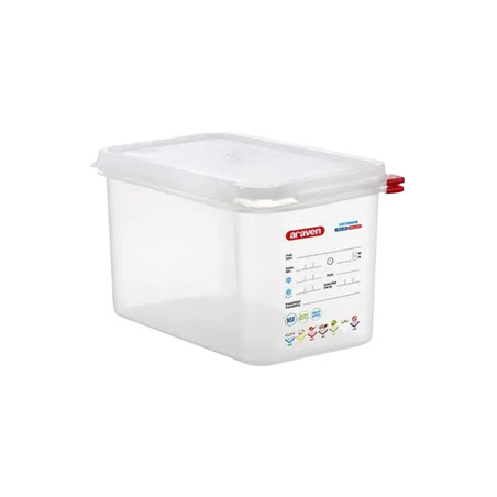 Bac hermétique gastronorme GN 1/4 - Ht 150 mm