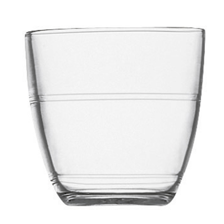 Gobelet Gigogne 22cl verre trempé transparent diam. 8 x H.7,7 cm
