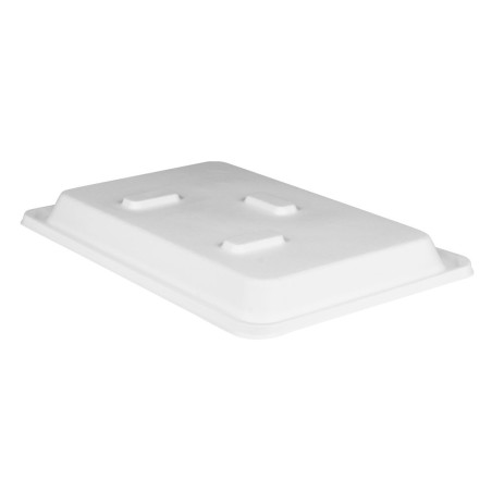 Plateau repas fibre de canne - couvercle