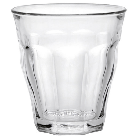 Gobelet Picardie 16cl verre trempé transparent diam. 7,5 x H.7,8 cm
