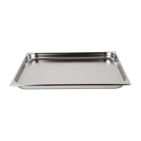 Bac gastronorme plein inox 18/05 - Ep. 7/10 - GN2/1 - Ht 40 mm