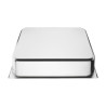Bac gastronorme plein inox 18/05 - Ep. 7/10 - GN2/1 - Ht 150 mm