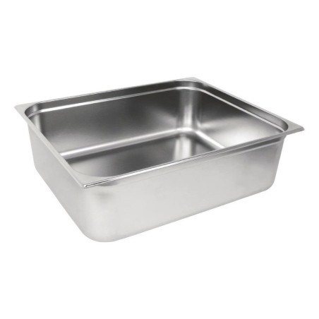 Bac gastronorme plein inox 18/05 - Ep. 7/10 - GN2/1 - Ht 200 mm