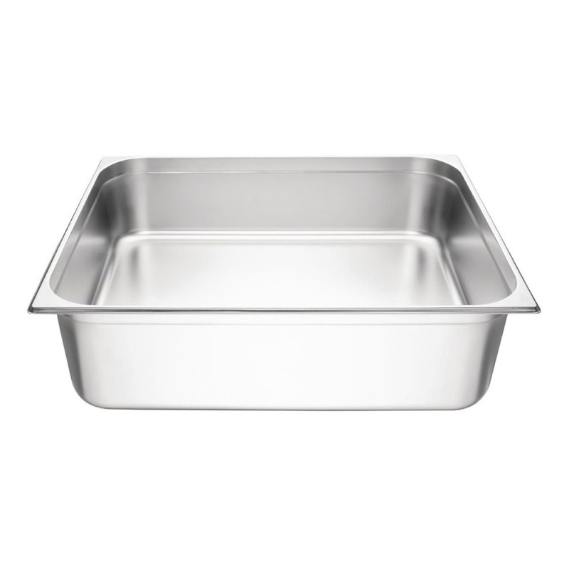 Bac gastronorme plein inox 18/05 - Ep. 7/10 - GN2/1 - Ht 200 mm
