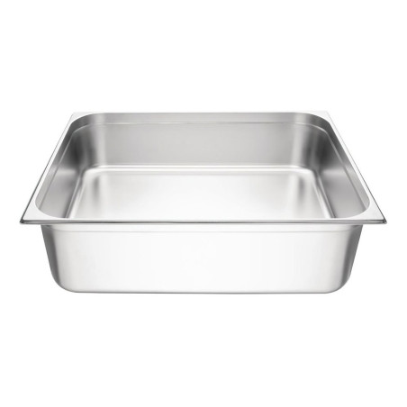 Bac gastronorme plein inox 18/05 - Ep. 7/10 - GN2/1 - Ht 200 mm