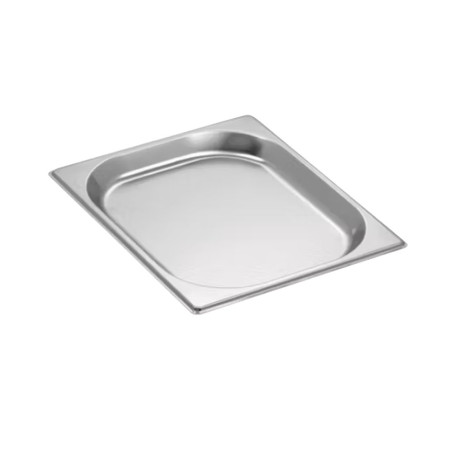 Bac gastronorme plein inox 18/05 - Ep. 7/10 - GN1/2 - Ht 20 mm