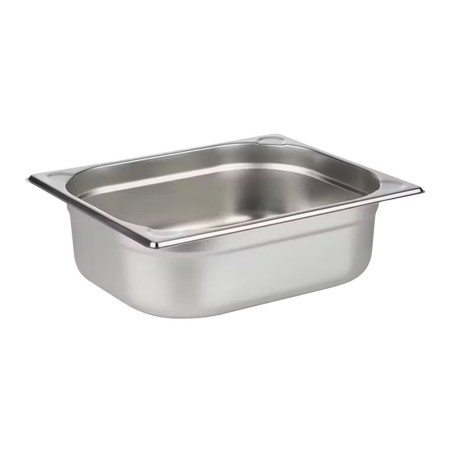 Bac gastronorme plein inox 18/05 - Ep. 7/10 - GN1/2 - Ht 100 mm