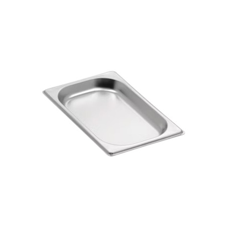 Bac gastronorme plein inox 18/05 - Ep. 7/10 - GN1/4 - Ht 20 mm