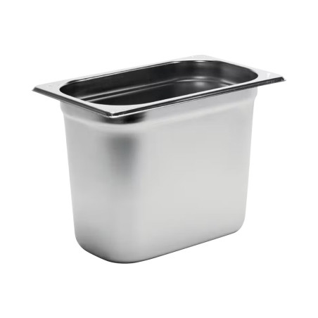 Bac gastronorme plein inox 18/05 - Ep. 7/10 - GN1/4 - Ht 200 mm