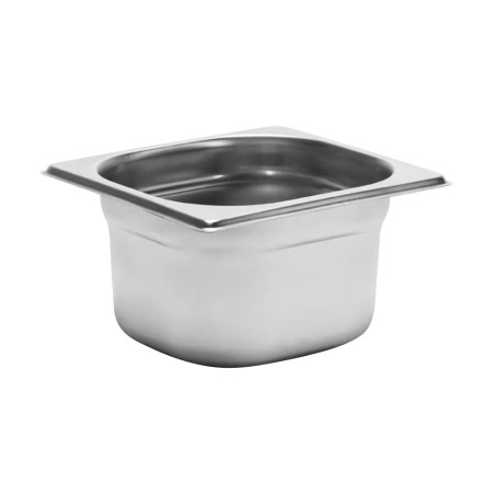 Bac gastronorme plein inox 18/05 - Ep. 7/10 - GN1/6 - Ht 100 mm