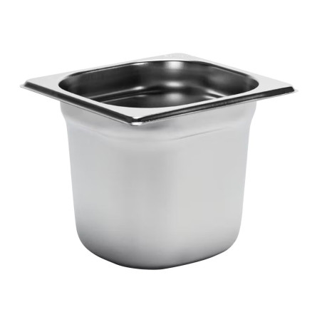 Bac gastronorme plein inox 18/05 - Ep. 7/10 - GN1/6 - Ht 150 mm
