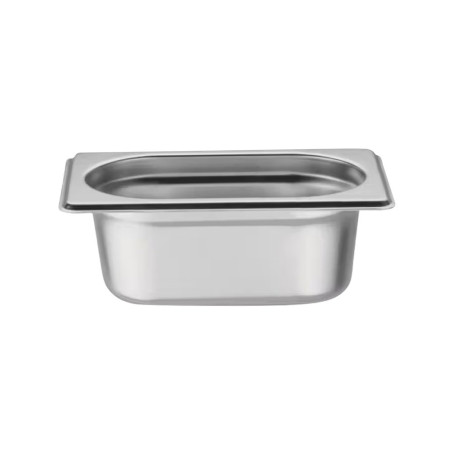 Bac gastronorme plein inox 18/05 - Ep. 7/10 - GN1/9 - Ht 65 mm