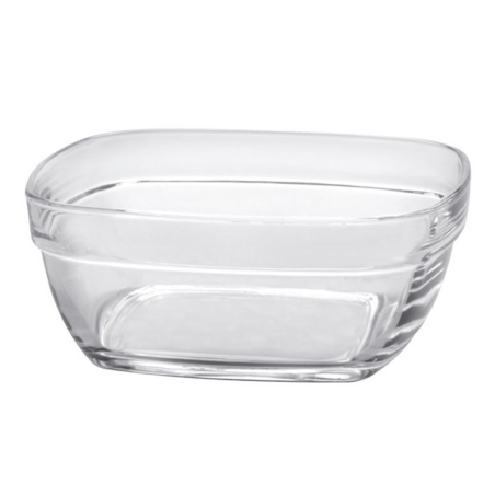Coupelle carrée Lys 30cl empilable verre 11x11x4,6 cm
