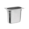 Bac gastronorme plein inox 18/05 - Ep. 7/10 - GN1/9- Ht 150 mm