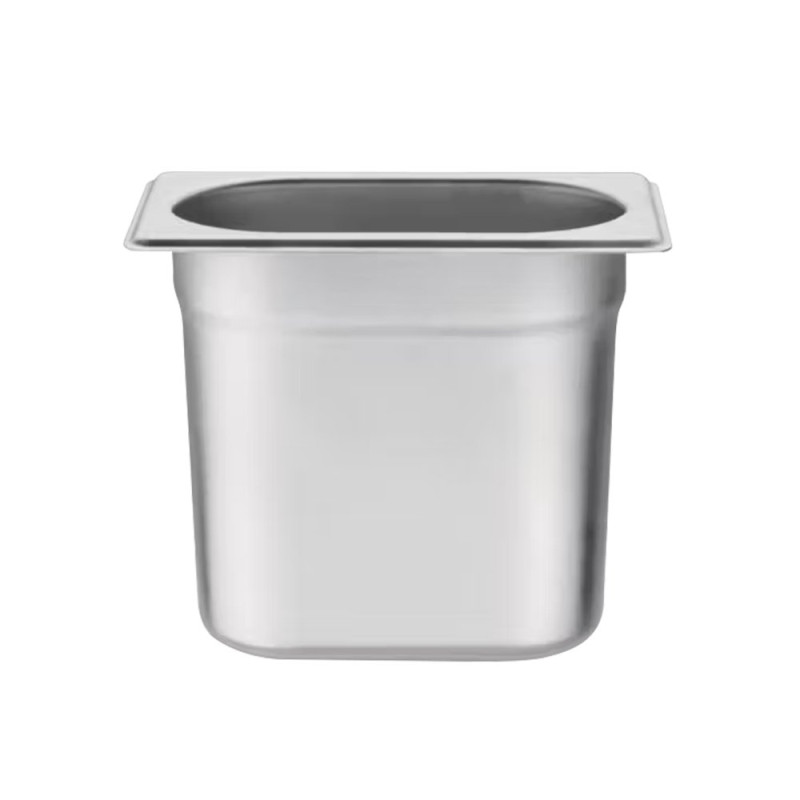 Bac gastronorme plein inox 18/05 - Ep. 7/10 - GN1/9- Ht 150 mm