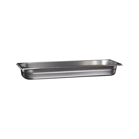 Bac gastronorme plein inox 18/05 - Ep. 7/10 - GN2/4- Ht 65 mm
