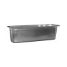 Bac gastronorme plein inox 18/05 - Ep. 7/10 - GN2/4- Ht 150 mm