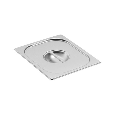 Couvercle pour bac gastronorme plein inox GN 2/1