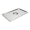 Couvercle pour bac gastronorme plein inox GN 1/1