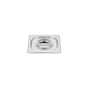 Couvercle pour bac gastronorme plein inox GN 1/6