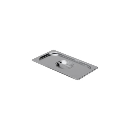 Couvercle pour bac gastronorme plein inox GN 1/9