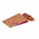 Sac croissant en kraft brun - décor 2 couleurs - format 103 - 14+7x21 cm