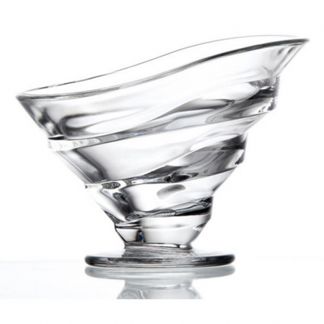 Coupe à glace Circée forme basse en verre transparent 14cl