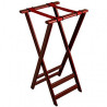 Support pour plateau - bois d'acacia - peint en noir - hauteur 82 cm