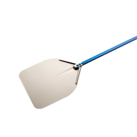 Pelle à pizza carrée - aluminium anodisé - pleine - manche 1,5 m - 33x33 cm