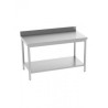 Table adossée avec étagère - 1200x700x850/900 mm