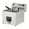 Friteuse à poser avec robinet 8L - cuve 10L - 13 kg/h - 3,5 kW - 220-240V mono - 265x475x375 mm
