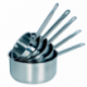 Lot de 5 casseroles inox - Ø14,16,18,20,24 cm