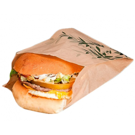 Sachet à burger Feel Green - 12 + 7x18 cm