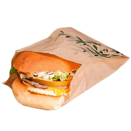 Sachet à burger Feel Green - 12 + 7x18 cm