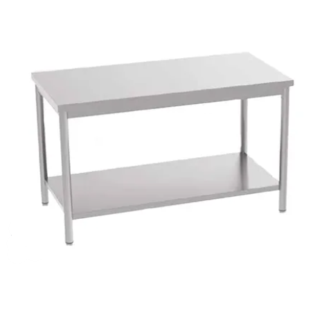 Table adossée avec étagère - 1200x600 mm