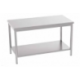 Table adossée avec étagère - 1400x600 mm