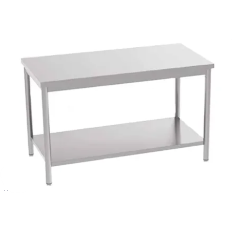 Table adossée avec étagère - 1400x600 mm