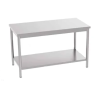 Table adossée avec étagère - 1400x600 mm