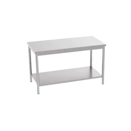 Table adossée avec étagère - 1600x600 mm