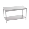 Table adossée avec étagère - 1600x600 mm