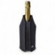 Rafraîchisseur extensible pour vin et champagne - noir - Ø23 cm