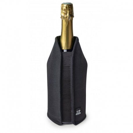 Rafraîchisseur extensible pour vin et champagne - noir - Ø23 cm