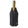 Rafraîchisseur extensible pour vin et champagne - noir - Ø23 cm