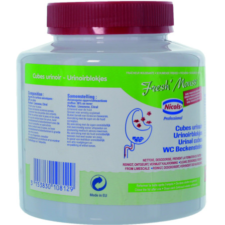 Cube urinoir fresh mousse - pot de 1 kg