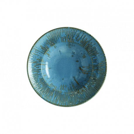 Assiette à pâtes Snell bleue - Ø27 cm - bassin Ø17 cm