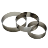 Cercle  à vacherin diam.24 cm inox lisse H60mm