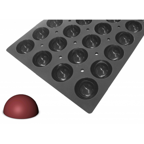 Moulflex mini demi-sphère - 18 empreintes - Ø7x3,5 cm
