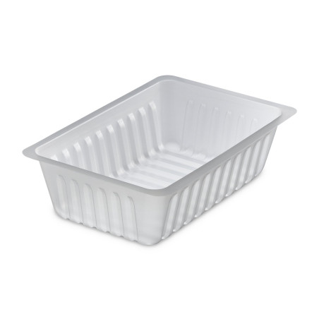 Barquette translucide charcutière 750 g - 17,6x11,6x4,9 cm